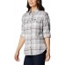Columbia Women's Pine Street Stretch Flannel Columbia Grey Plaid Shirt Columbia Women's Pine Street Stretch Flannel Columbia Grey Plaid Shirt