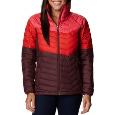 Columbia Women's Powder Lite Blocked Brt Grnm/Bld Orng/Mlbc Jacket
