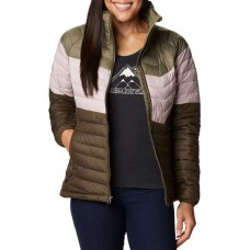 Columbia Women's Powder Lite Blocked Stne Grn/Mnrl Pnk/Olv Grn Jacket