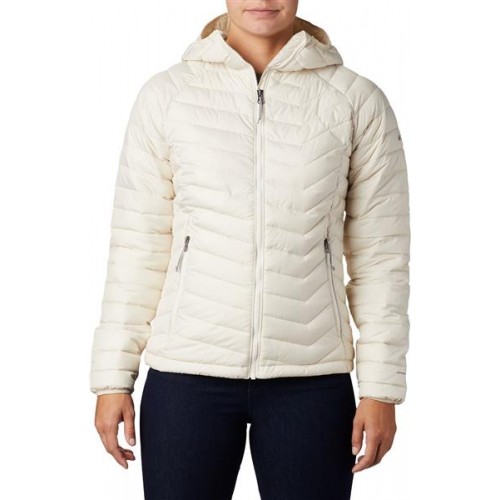 Columbia Women's Powder Lite Hooded Chalk Jacket Columbia Women's Powder Lite Hooded Chalk Jacket