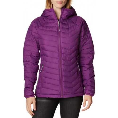 Columbia Women's Powder Lite Hooded Plum Jacket Columbia Women's Powder Lite Hooded Plum Jacket