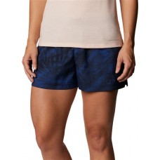 Columbia Women's Sandy River II Printed Lapis Blue Sunburst Print Shorts