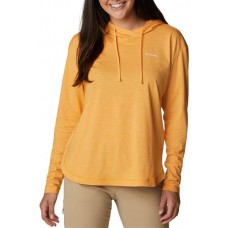 Columbia Women's Sun Trek Pullover Mango Heather Hoodie Columbia Women's Sun Trek Pullover Mango Heather Hoodie