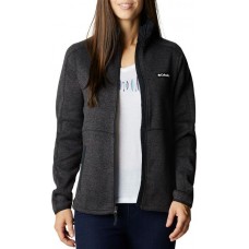 Columbia Women's Sweater Weather Full Zip Black Heather Jacket Columbia Women's Sweater Weather Full Zip Black Heather Jacket