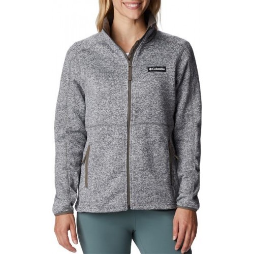 Columbia Women's Sweater Weather Full Zip Grey Heather Jacket Columbia Women's Sweater Weather Full Zip Grey Heather Jacket