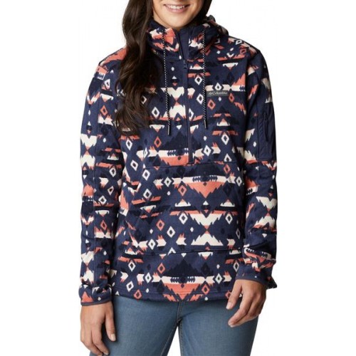 Columbia Women's Sweater Weather Hooded Noctural Rocky Mt Print Pullover Columbia Women's Sweater Weather Hooded Noctural Rocky Mt Print Pullover