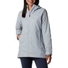 Columbia Women's Switchback Lined Long Rain Cirrus Grey Jacket