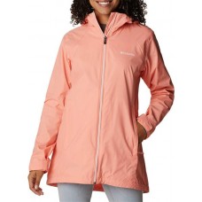 Columbia Women's Switchback Lined Long Rain Coral Reef Jacket