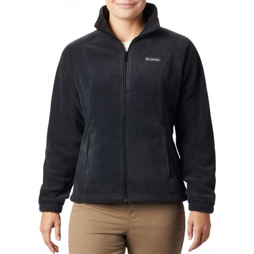 Columbia Women's Tested Tough In Pink Benton Springs Full Zip Black Jacket Columbia Women's Tested Tough In Pink Benton Springs Full Zip Black Jacket