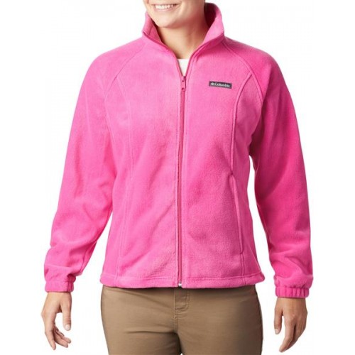 Columbia Women's Tested Tough In Pink Benton Springs Full Zip Pink Ice Jacket Columbia Women's Tested Tough In Pink Benton Springs Full Zip Pink Ice Jacket