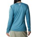 Columbia Women's Tidal Heather Long Sleeve Dp Mrin Hthr/Lt Lime Logo Shirt Columbia Women's Tidal Heather Long Sleeve Dp Mrin Hthr/Lt Lime Logo Shirt