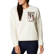 Columbia Women's West Bend Chalk/Chalk Wolfscape Crew