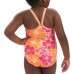 Dolfin Girls' Print One Piece Hula Swimsuit