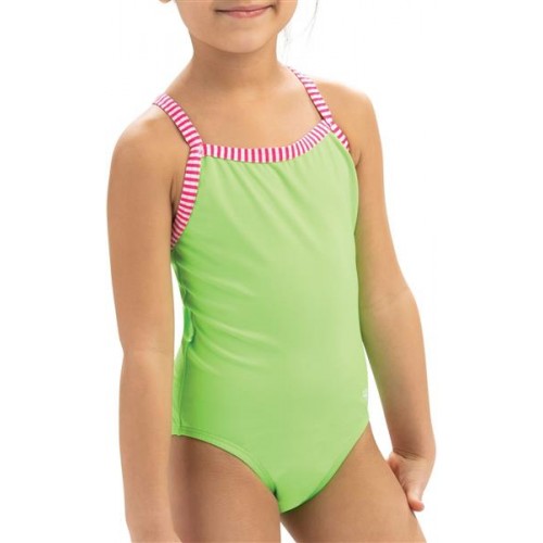 Dolfin Girls' Uglies Solid One Piece Lime Swimsuit Dolfin Girls' Uglies Solid One Piece Lime Swimsuit