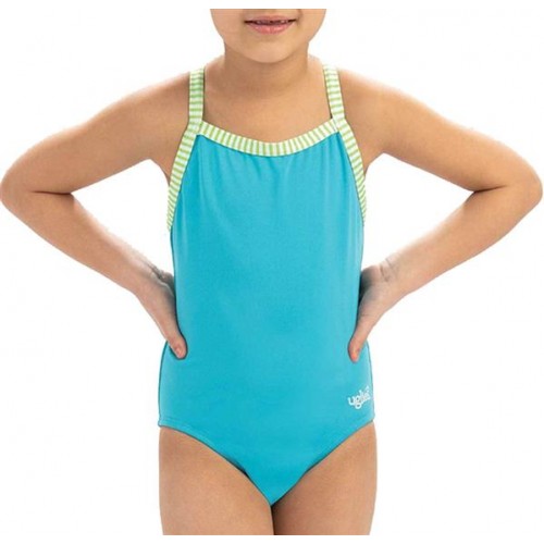 Dolfin Girls' Uglies Solid One Piece Turquoise Swimsuit Dolfin Girls' Uglies Solid One Piece Turquoise Swimsuit