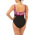 Dolfin Women's Aquashape Moderate Scoop Back One Piece Blur Cabernet Swimsuit