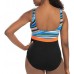 Dolfin Women's Aquashape Moderate Scoop Back One Piece Wanderlust Swimsuit