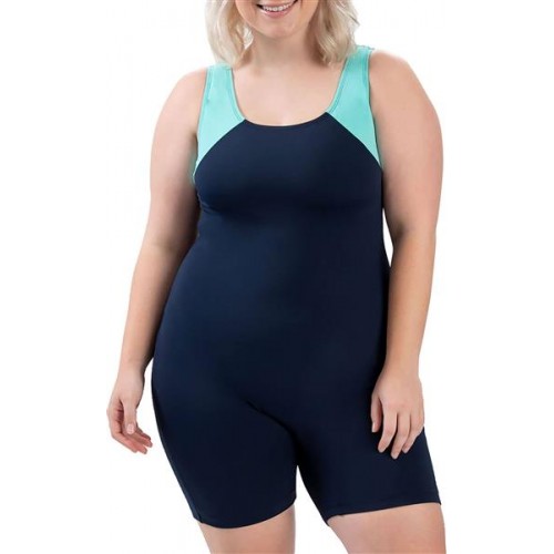 Dolfin Women's Aquashape Navy/Mint Aquatard Dolfin Women's Aquashape Navy/Mint Aquatard