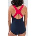 Dolfin Women's Conservative Color-Block Navy/Pink Swimsuit