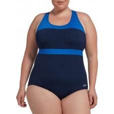 Dolfin Women's Conservative Color-Block Navy/Royal Swimsuit Dolfin Women's Conservative Color-Block Navy/Royal Swimsuit