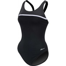 Dolfin Women's Ocean Panel HP Back Black/Grey/White Swimsuit