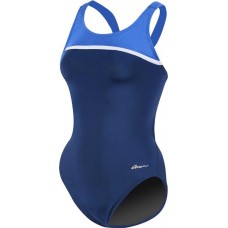 Dolfin Women's Ocean Panel HP Back Navy/Royal/White Swimsuit