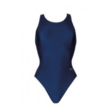 Dolfin Women's Ocean Solid Performance Back Navy Swimsuit