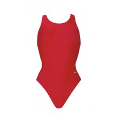 Dolfin Women's Ocean Solid Performance Back Red Swimsuit