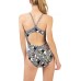 Dolfin Women's Uglies Print V-2 Back One Piece Lite It Up Swimsuit