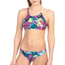 Dolfin Women's Uglies Revibe Print Crop Bikini Cabana Top