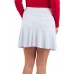 IBKUL Women's Flounce Golf White Skort