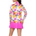 IBKUL Women's Matilda Long Sleeve 1/4 Zip Golf Matilda Hot Pink Multi Pullover IBKUL Women's Matilda Long Sleeve 1/4 Zip Golf Matilda Hot Pink Multi Pullover
