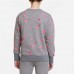 Nike Girls' 3D Swooshfetti Crewneck Carbon Heather/Fireberry Sweatshirt Nike Girls' 3D Swooshfetti Crewneck Carbon Heather/Fireberry Sweatshirt