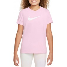 Nike Girls' Dry Legend V-Neck Pink Foam/White T-Shirt
