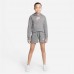 Nike Girls' Sportswear Club Fleece Pullover Carbon Htr/Arctic Punch Hoodie Nike Girls' Sportswear Club Fleece Pullover Carbon Htr/Arctic Punch Hoodie