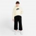 Nike Girls' Sportswear Club Fleece Pullover Coconut Milk Hoodie