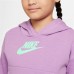 Nike Girls' Sportswear Club Fleece Pullover Violet Shock Hoodie