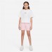 Nike Girls' Sportswear Club French Terry Med Soft Pink Shorts Nike Girls' Sportswear Club French Terry Med Soft Pink Shorts