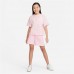 Nike Girls' Sportswear Club French Terry Pink Foam Shorts
