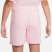 Nike Girls' Sportswear Club French Terry Pink Foam Shorts