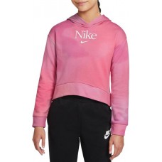 Nike Girls' Sportswear French Terry Pullover Archaeo Pink Hoodie