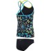 Nike Girls' T-Crossback Tankini Black Set