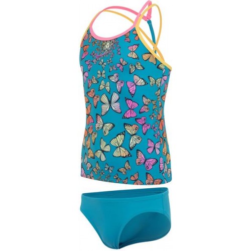 Nike Girls' T-Crossback Tankini Chlorine Blue Set Nike Girls' T-Crossback Tankini Chlorine Blue Set