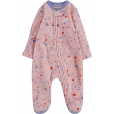 Nike Infant Girls' Microfleece Footed Full-Zip Arctic Punch Coverall