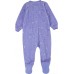 Nike Infant Girls' Microfleece Footed Full-Zip Purple Pulse Coverall