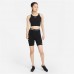 Nike Pro Women's Dri-FIT Shelf-Bra Cropped Tank Black Top Nike Pro Women's Dri-FIT Shelf-Bra Cropped Tank Black Top