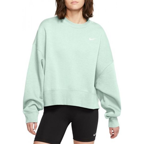 Nike Sportswear Women's Essentials Fleece Cropped Barely Green Crew Nike Sportswear Women's Essentials Fleece Cropped Barely Green Crew