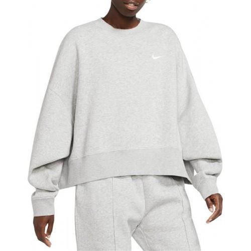 Nike Sportswear Women's Essentials Fleece Cropped Dk Grey Heather Crew Nike Sportswear Women's Essentials Fleece Cropped Dk Grey Heather Crew