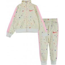 Nike Toddler Girls' All Over Print Tricot Jacket and Pants Cashmere Set Nike Toddler Girls' All Over Print Tricot Jacket and Pants Cashmere Set