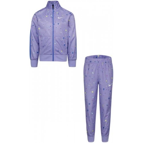 Nike Toddler Girls' All Over Print Tricot Jacket and Pants Purple Pulse Set Nike Toddler Girls' All Over Print Tricot Jacket and Pants Purple Pulse Set